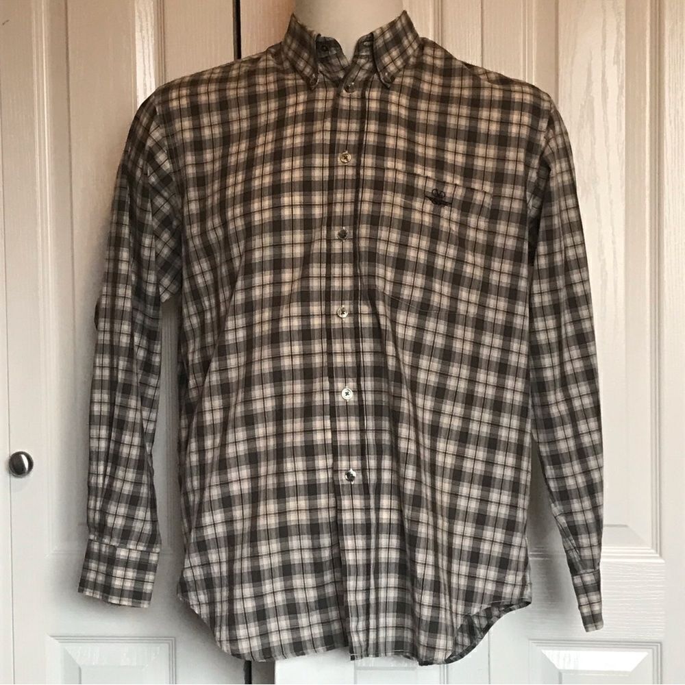 Valentino jeans plaid shirt